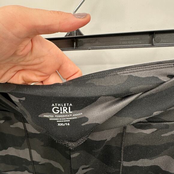 ATHLETA GIRL Camo Powervita Joggers // XXL 16 - Picture 7 of 12